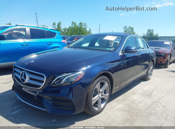 WDDZF4KBXHA195306 2017 MERCEDES-BENZ E-CLASS Blue Przód lewy
