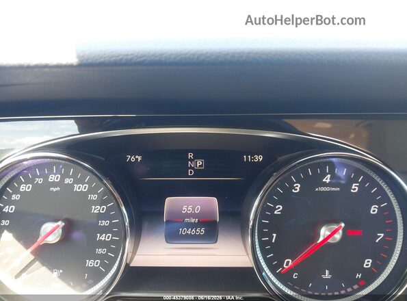 WDDZF4KBXHA195306 2017 MERCEDES-BENZ E-CLASS Blue Widok tylnych siedzeń