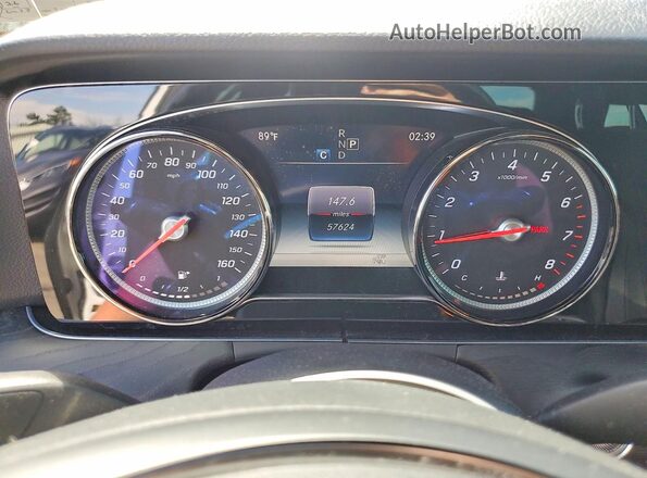 WDDZF4KBXHA201878 2017 MERCEDES-BENZ E White Instrument cluster view