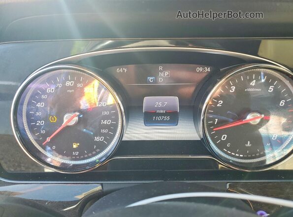 WDDZF4KBXHA253236 2017 MERCEDES-BENZ E Black Widok zestawu wskaźników