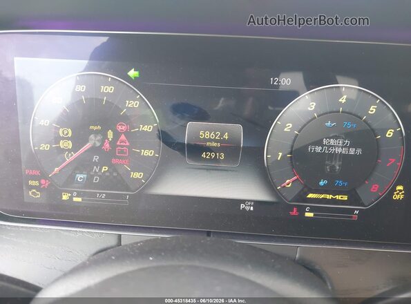 WDDZF6BBXKA641571 2019 MERCEDES-BENZ AMG E 53 Gray Вид задніх сидінь