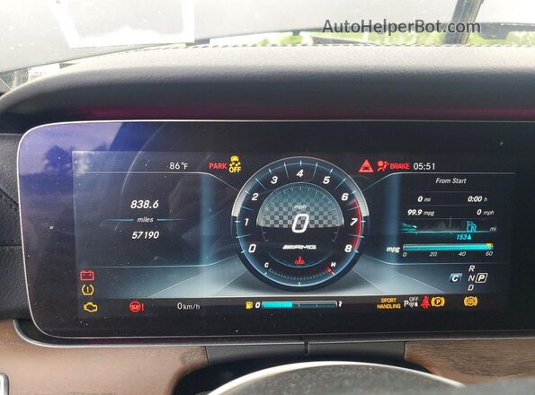 WDDZF6EB6HA252222 2017 MERCEDES-BENZ E Black Вид щитка приладів