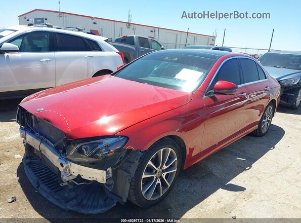 WDDZF6JB4KA596404 2019 MERCEDES-BENZ E-CLASS Maroon Առջևի ձախ երեք քառորդ տեսարան