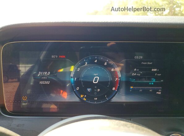 WDDZF8DB0LA701626 2020 MERCEDES-BENZ E Gray ხელსაწყოთა პანელის ხედი