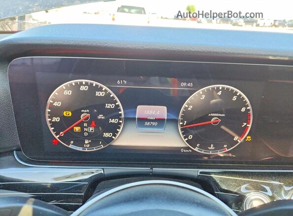 WDDZF8DB7LA733506 2020 MERCEDES-BENZ E Black Vista del cuadro de instrumentos