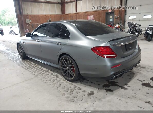 WDDZF8KB1JA377067 2018 MERCEDES-BENZ AMG E 63 Gray Rear left