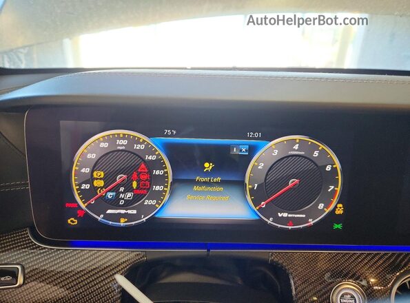WDDZF8KB1LA704358 2020 MERCEDES-BENZ E Gray Вид щитка приладів