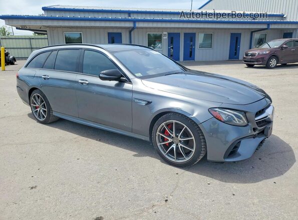 WDDZH8KB6JA386096 2018 MERCEDES-BENZ E Серый Передняя правая четверть