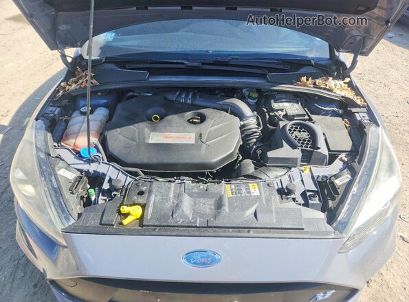 WF0DP3TH9H4121224 2017 FORD FOCUS Gray Вид задньої частини салону