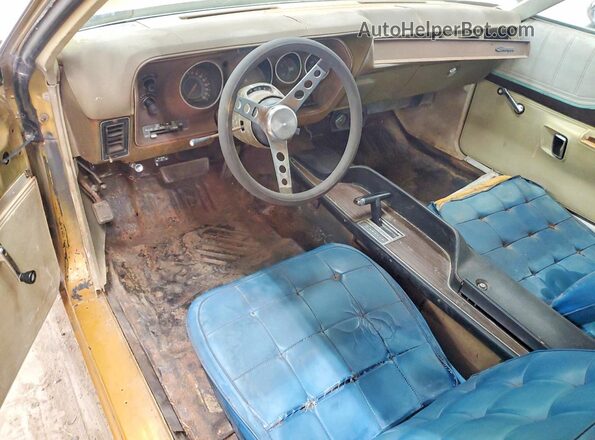 WH23G2G175336 1972 DODGE CHARGER Gold Widok deski rozdzielczej