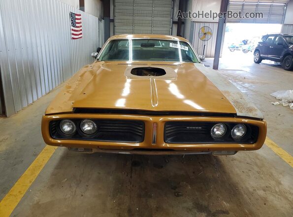 WH23G2G175336 1972 DODGE CHARGER Gold Widok z przodu