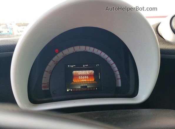 WMEFJ5DA4GK082192 2016 SMART FORTWO Silver ხელსაწყოთა პანელის ხედი