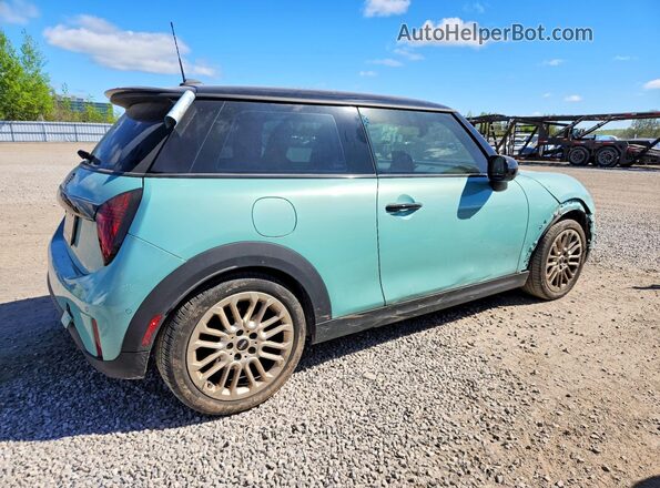 WMW23GD01S2X34167 2025 MINI COOPER Бирюзовый Задняя правая четверть