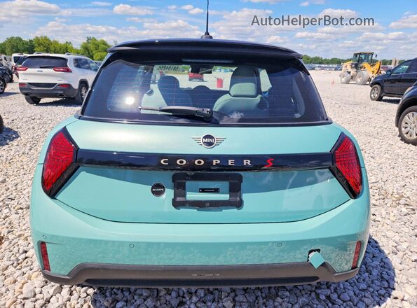 WMW23GD08T2X74926 2026 MINI COOPER Turquoise Rear view