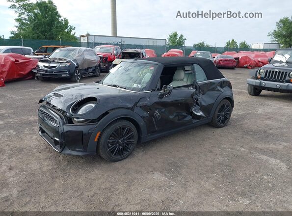 WMW43DL02N3N46684 2022 MINI CONVERTIBLE Черный Передняя левая четверть