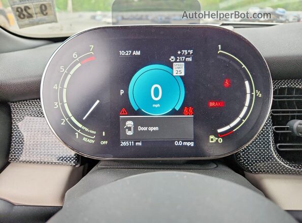 WMW43DL03P3P57251 2023 MINI COOPER White Սարքավորումների վահանակի տեսք