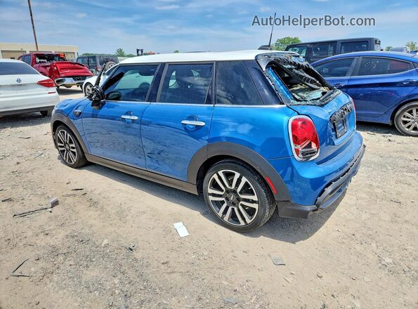WMW53DK00N2R46285 2022 MINI COOPER Blue Trasero izquierdo