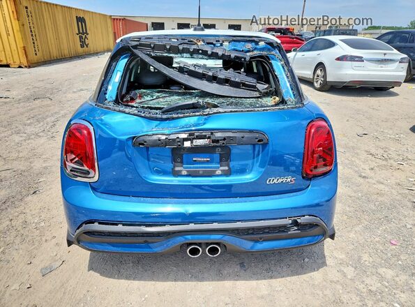 WMW53DK00N2R46285 2022 MINI COOPER Blue Vista trasera