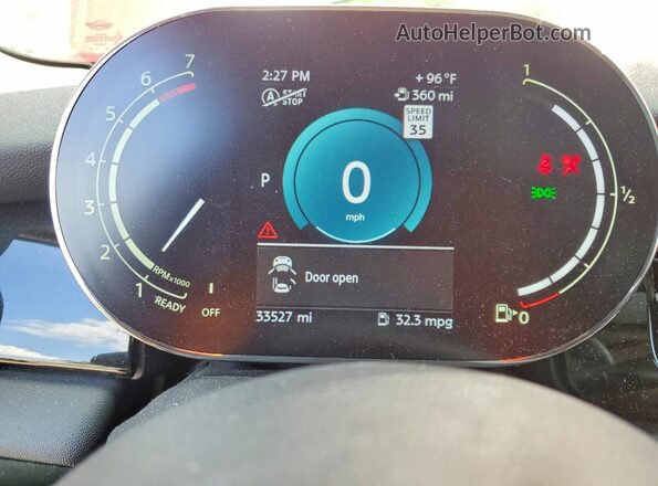 WMW53DK06P2S60707 2023 MINI COOPER Red Սարքավորումների վահանակի տեսք
