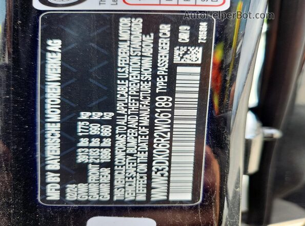 WMW53DK06R2W06189 2024 MINI COOPER Black VIN կոդի պիտակի տեսք