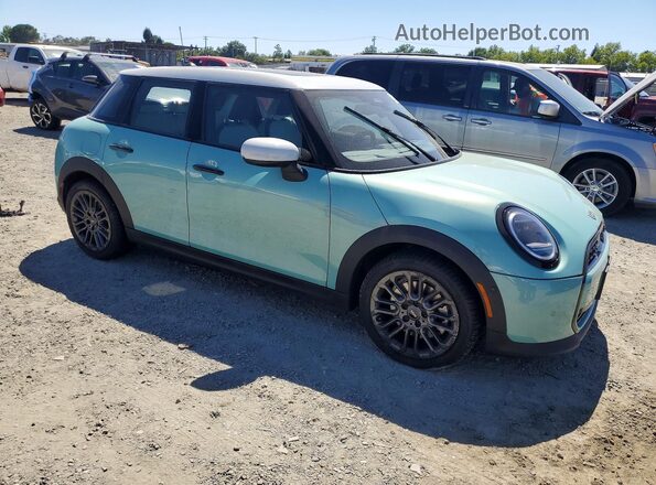 WMW53GD07S2X51469 2025 MINI COOPER Turquoise Передня права чверть