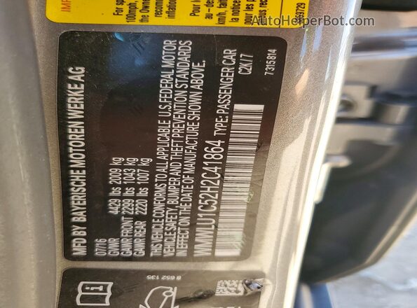 WMWLU1C52H2C41864 2017 MINI COOPER Silver Vista del compartimento del motor