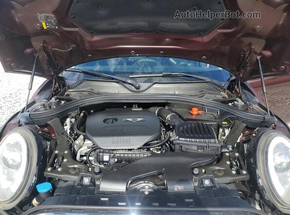 WMWLU1C59H2F27601 2017 MINI COOPER Темно-бордовый Вид задней части салона