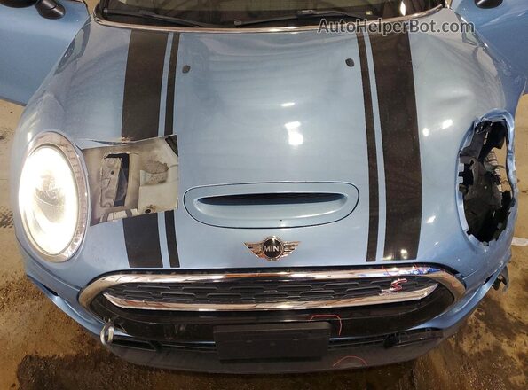 WMWLU5C39H2G02142 2017 MINI COOPER Blue Widok wnętrza z tyłu
