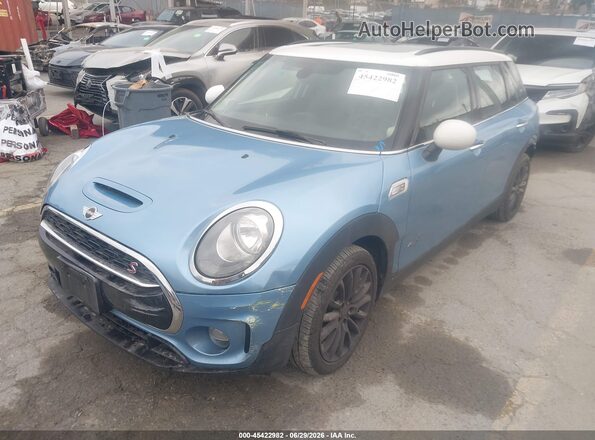 WMWLU5C53H2E83487 2017 MINI CLUBMAN Blue წინა მარცხენა ხედი სამი მეოთხედიდან