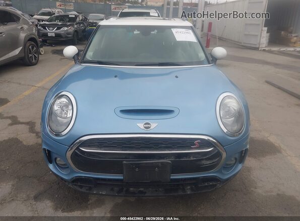 WMWLU5C53H2E83487 2017 MINI CLUBMAN Blue უკანა სალონის ხედი