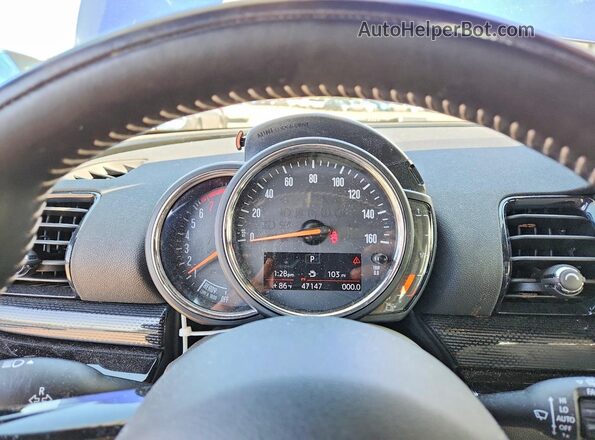 WMWLU5C56K2G04844 2019 MINI COOPER Blue ხელსაწყოთა პანელის ხედი