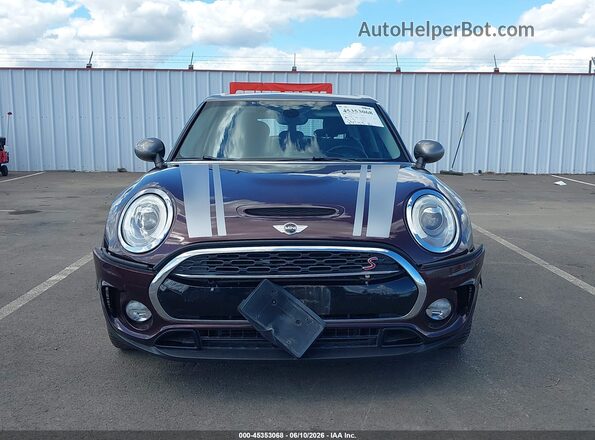 WMWLU5C5XH2E82725 2017 MINI CLUBMAN Maroon Vista del cuadro de instrumentos