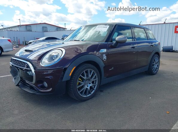 WMWLU5C5XH2E82725 2017 MINI CLUBMAN Maroon Vista tres cuartos delantera izquierda