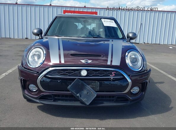 WMWLU5C5XH2E82725 2017 MINI CLUBMAN Maroon Vista frontal