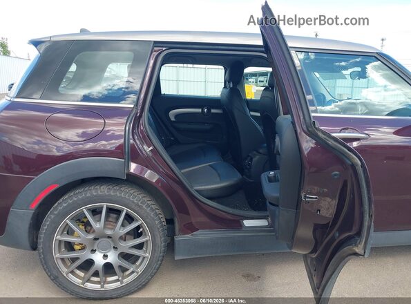 WMWLU5C5XH2E82725 2017 MINI CLUBMAN Maroon Vista de la etiqueta del VIN
