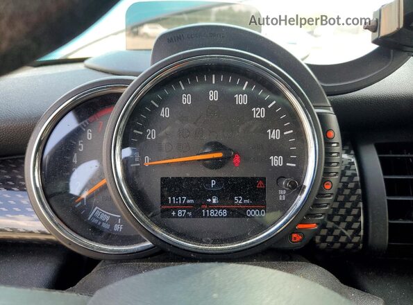 WMWWG9C30H3C82120 2017 MINI COOPER Бирюзовый Вид щитка приборов