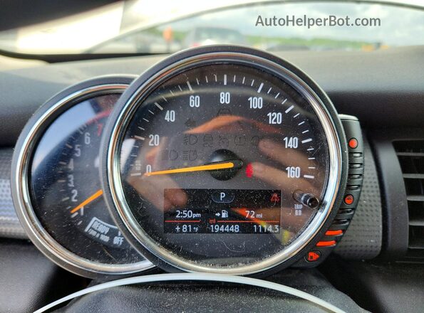 WMWXP5C52G3B76345 2016 MINI COOPER Кремовый Вид щитка приборов