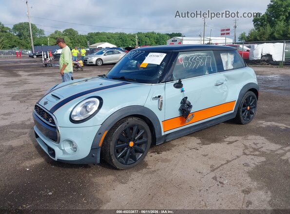 WMWXP7C5XJ2A47651 2018 MINI HARDTOP Light Blue წინა მარცხენა ხედი სამი მეოთხედიდან