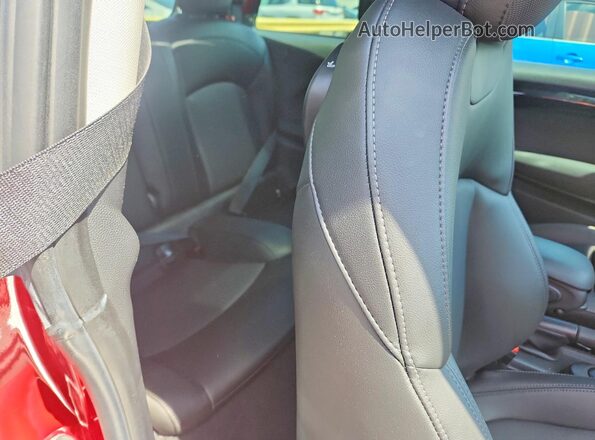 WMWXR5C01L2L85233 2020 MINI COOPER Red Rear seats view