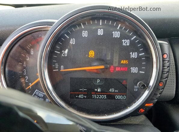 WMWXU1C57G2D09348 2016 MINI COOPER Серый Вид щитка приборов