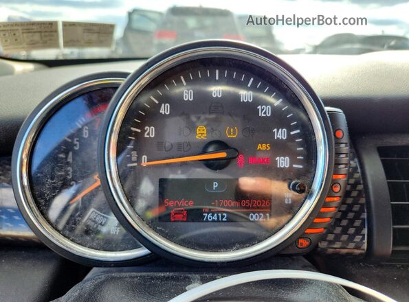 WMWXU3C33H2F49248 2017 MINI COOPER White Instrument cluster view