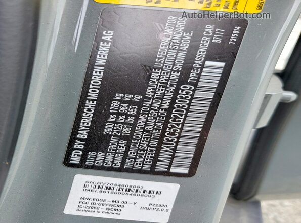 WMWXU3C52G2D30359 2016 MINI COOPER Gray 