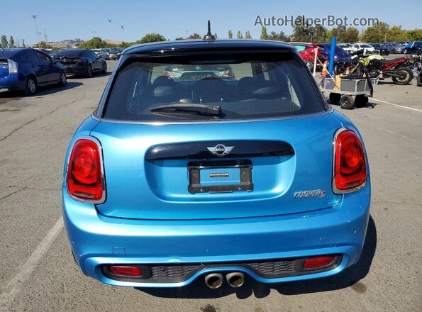 WMWXU3C52J2F49801 2018 MINI COOPER Blue Widok z tyłu