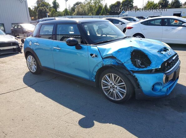 WMWXU3C52J2F49801 2018 MINI COOPER Blue Przód prawy