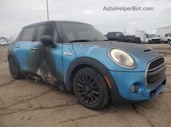 WMWXU3C52J2F50138 2018 MINI COOPER Синий Передняя правая четверть