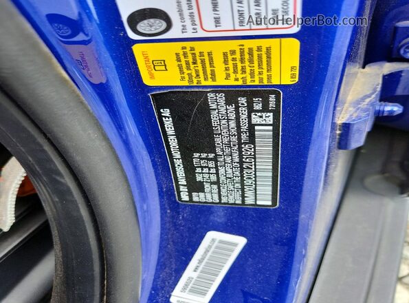WMWXU9C03L2L61926 2020 MINI COOPER Blue Вид підкапотного простору