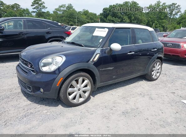 WMWZC3C51GWT09004 2016 MINI COUNTRYMAN Blue Առջևի ձախ երեք քառորդ տեսարան