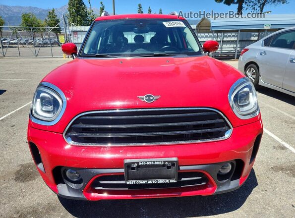 WMZ23BR07N3N70372 2022 MINI COOPER Red Դիմացի տեսք