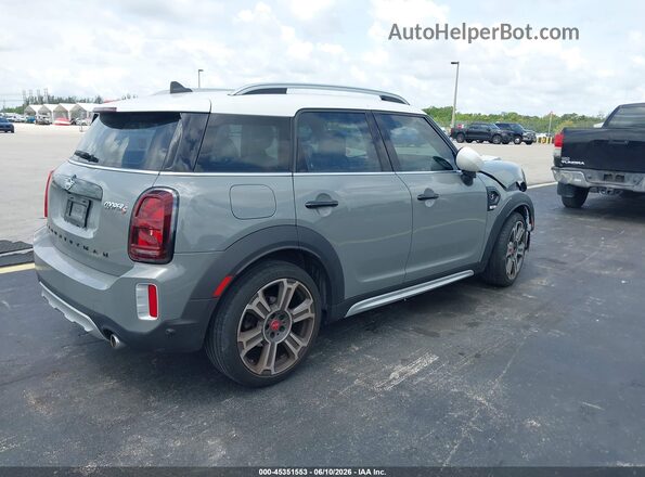 WMZ53BR01M3M96863 2021 MINI COUNTRYMAN Gray Задня права чверть