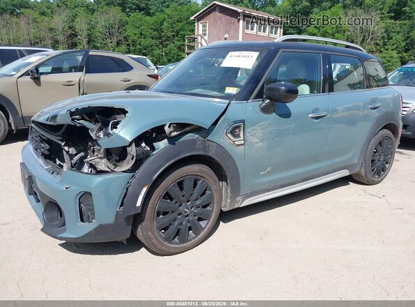 WMZ83BR00R3S13003 2024 MINI COUNTRYMAN Light Blue Vista tres cuartos delantera izquierda